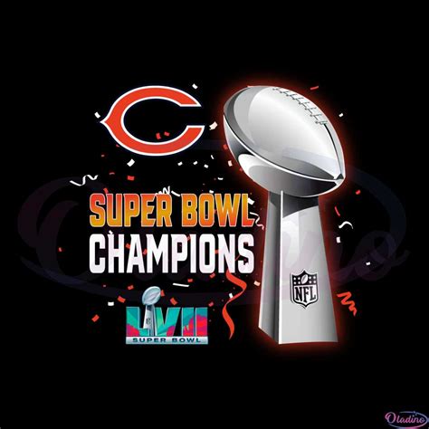 Chicago Bears Super Bowl Lvii 2023 Champions Png Sublimation Designs