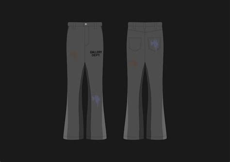 Streetwear Flared Jeans Mockup Vector Adobe Illustrator - Etsy