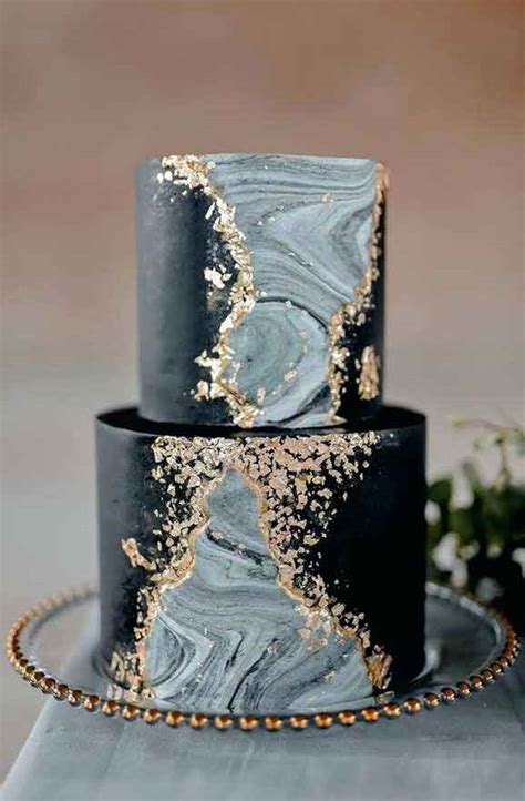 35 Breathtaking black wedding cakes for eternal couple I Take You ...