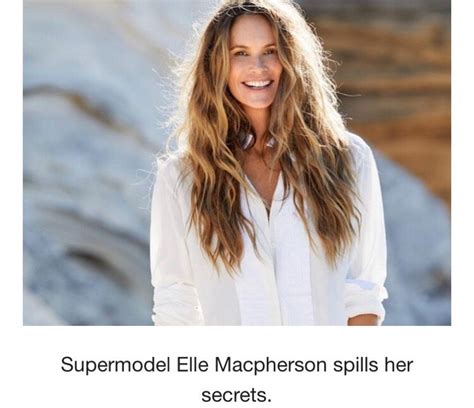 Elle Macpherson Spills Her Beauty Secrets | Elle macpherson, Skin care ...