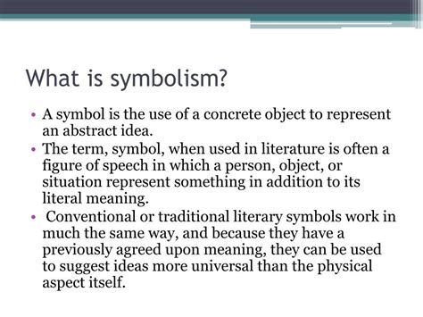 PPT - Symbolism in Literature PowerPoint Presentation, free download ...