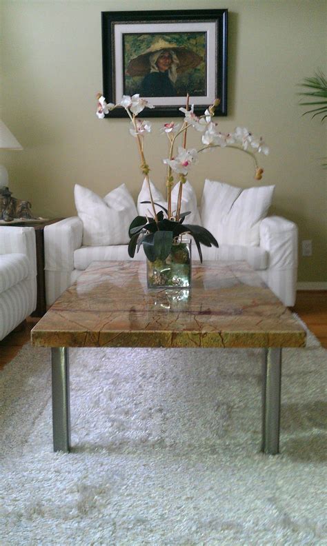 Custom steel table with granite top | Coffee table, Granite coffee ...