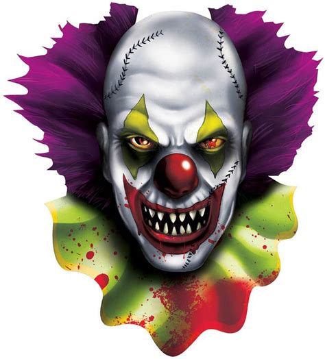 CREEPY CARNIVAL CLOWN CUTOUT - Walmart.com