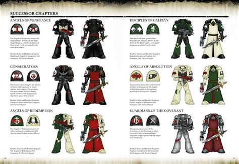 Successor Chapters of the Dark Angels Legion | Warhammer dark angels ...