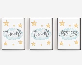 Twinkle Twinkle Little Star Nursery Decor Baby Shower - Etsy