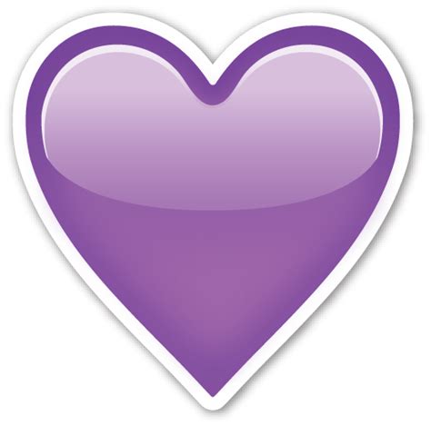 Purple Heart Emoji Ios