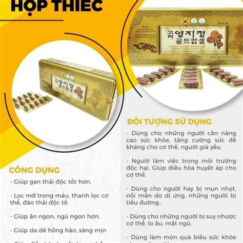 Viên linh chi Korean Linhzhi Mushroom Extract Gold Capsule | Hệ Thống ...