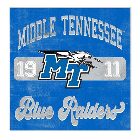 MTSU | MTSU 10"x10" Retro Team Mascot Sign | Alumni Hall