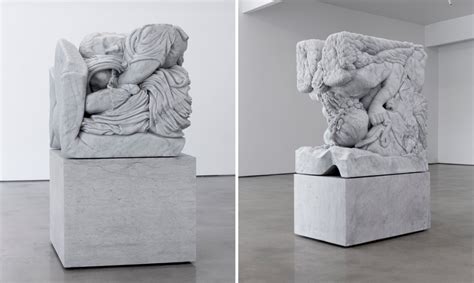 Artist Compresses Well-Known Classical Sculptures Into Cubes