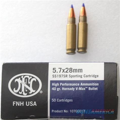 AR 57 Ammo 40 Gr. SS197 SR - 5.7x28 for sale