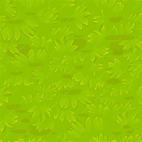 Cartoon Grass Texture Seamless