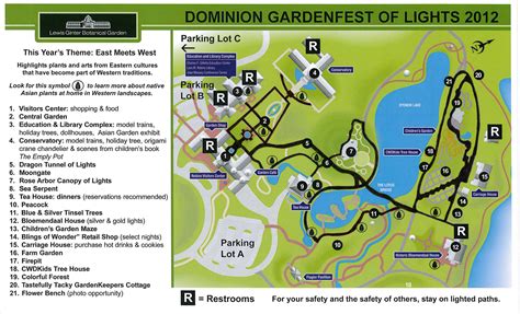 This Year's Dominion GardenFest of Lights Map Features Botanical ...