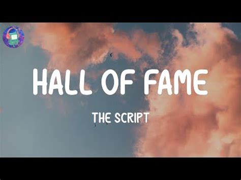 The Script - Hall of Fame (Lyrics) in 2022 | Hall of fame, The script ...