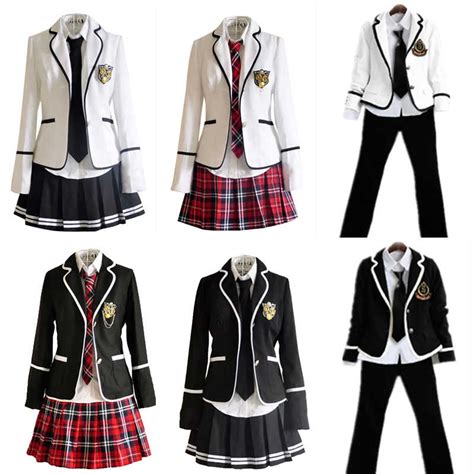 Japan Korea Jk Uniforms High School Boys Girls Students Long sleeved ...