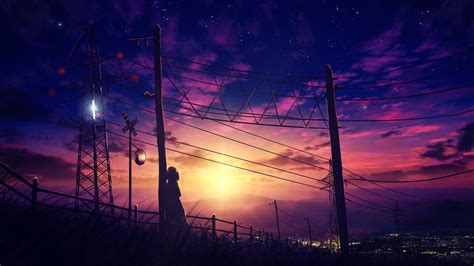 Anime Scenery Sunset