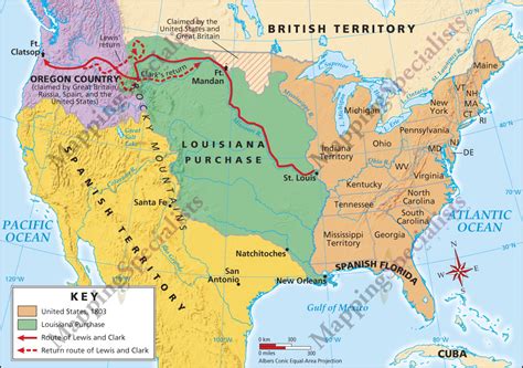 Exploring The Louisiana Purchase Map Activity