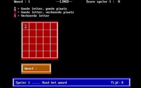 Lingo (1990) MS-DOS game