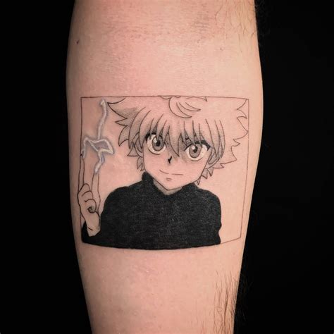 I do anime tattoos! Here’s a Killua tattoo I did today! Hope you guys ...