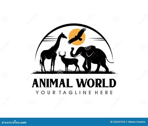 Animal Conservation Logo Design. Wildlife Safari Logo Design ...