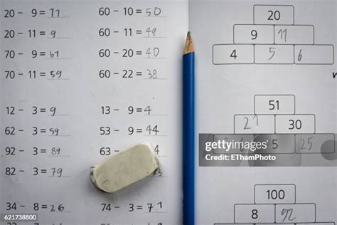 Maths Exercise Book Photos and Premium High Res Pictures - Getty Images