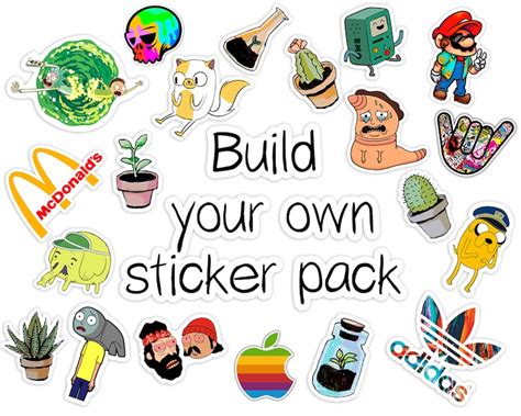 Custom Sticker Pack funny stickers vinyl stickers pack cute | Etsy