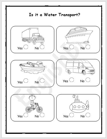 Water Transportation Vocabulary Words - Transport Informations Lane