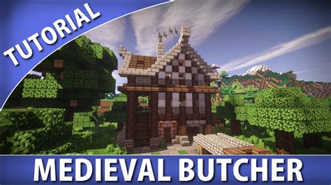 Minecraft - How to Build a Medieval Butcher - YouTube