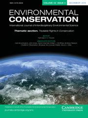 Journal | The Foundation for Environmental Conservation