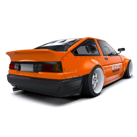 Rc Arlos - AF-DW86WK - D-Works Wide Body Kit for Toyota AE86 Trueno ...