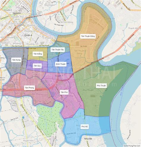 Map of District 7 - HCMC - Thong Thai Real