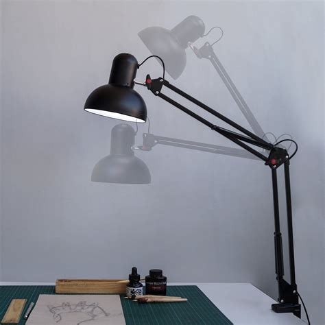 FDL106 Swing Arm Desk Clamp-On-Lamp 30"H | Lamp, Desk lamp, Clamp on ...