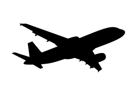 Airplane silhouette free illustration