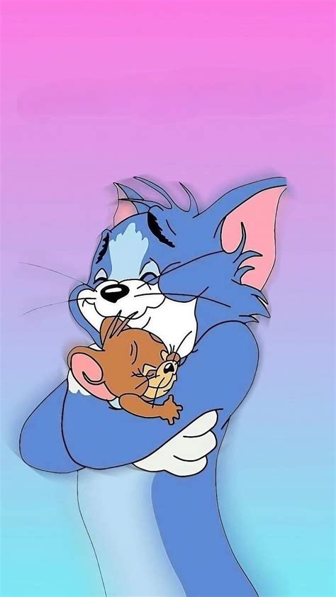 Tom And Jerry, Hugging Eachother, animated cartoon, HD phone wallpaper ...