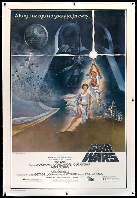 Star Wars (1977) Póster original de la película Cuarenta por sesenta ...