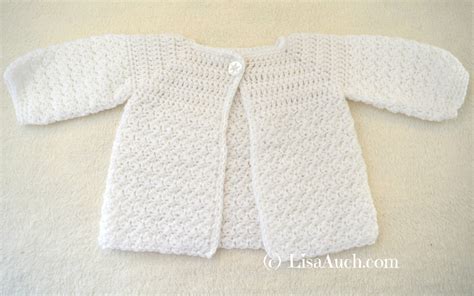 Sweet Sugar Crochet Baby Cardigan Easy Free Pattern