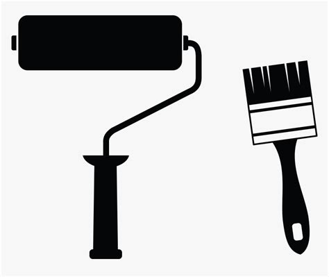 Paint Rollers Paintbrush Clip Art - Vector Paint Roller Brush, HD Png ...