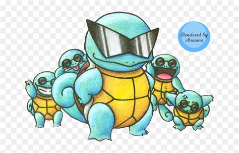 Squirtle Squad Glasses - Pokemon Squirtle With Sunglasses, HD Png ...