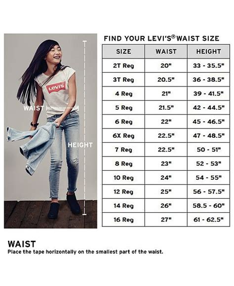 Levi Size Chart For Women