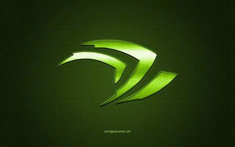 Nvidia logo, green shiny logo, Nvidia metal emblem, for Nvidia, green ...