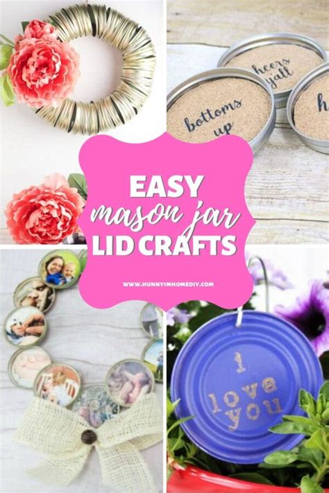 10 Easy Mason Jar Lid Craft Ideas