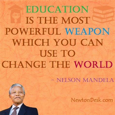 Education Is The Most Powerful Weapon By Nelson Mandela Quotes