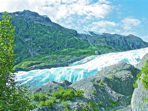 Exit Glacier as of 2006 in Kenai Fjords National Park near Seward ...