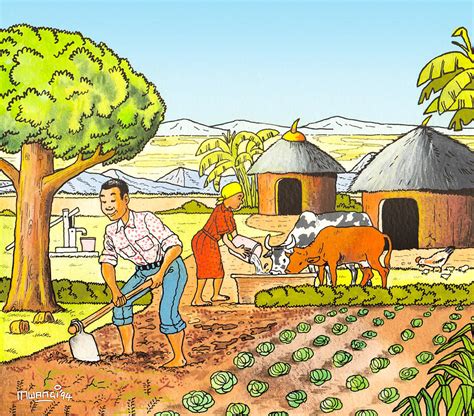 Agriculture Painting by Anthony Mwangi - Pixels