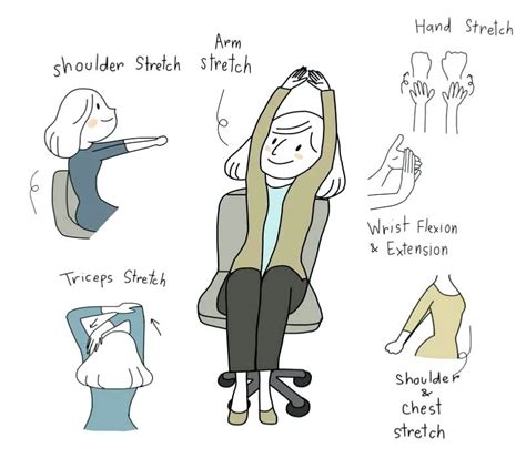 desk posture exercises stretches and hand you can do at your office to ...