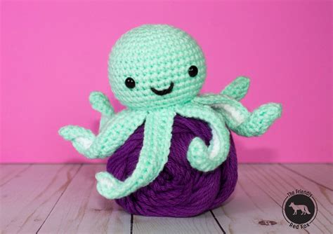 Free Crochet Pattern for Mini Octopus - thefriendlyredfox.com