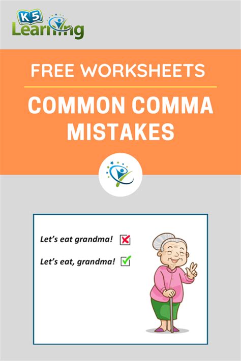 Common comma mistakes | K5 Learning