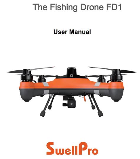 SwellPro Fishing Drone FD1 User Manual