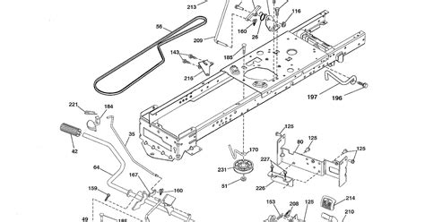 Craftsman riding lawn mower drive belt diagram