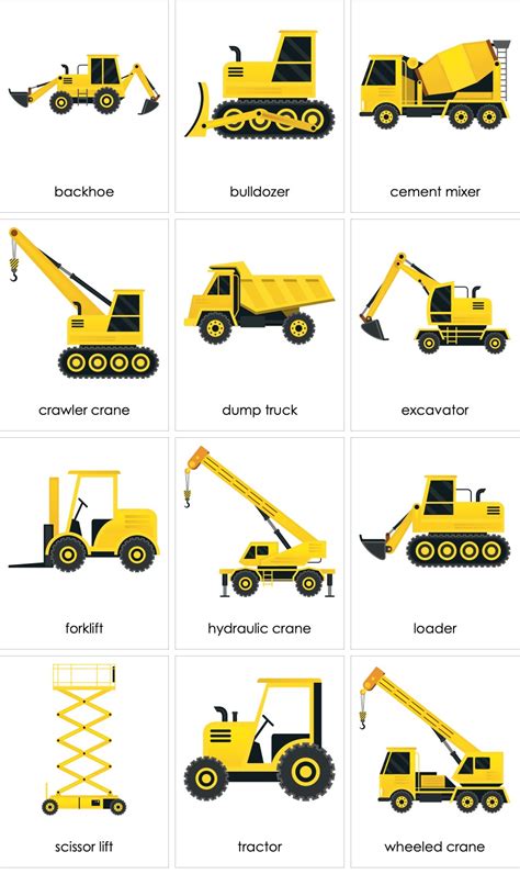 Construction Vehicles Printable