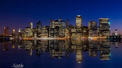 3840x2160 Manhattan Night Skyline 4K ,HD 4k Wallpapers,Images ...